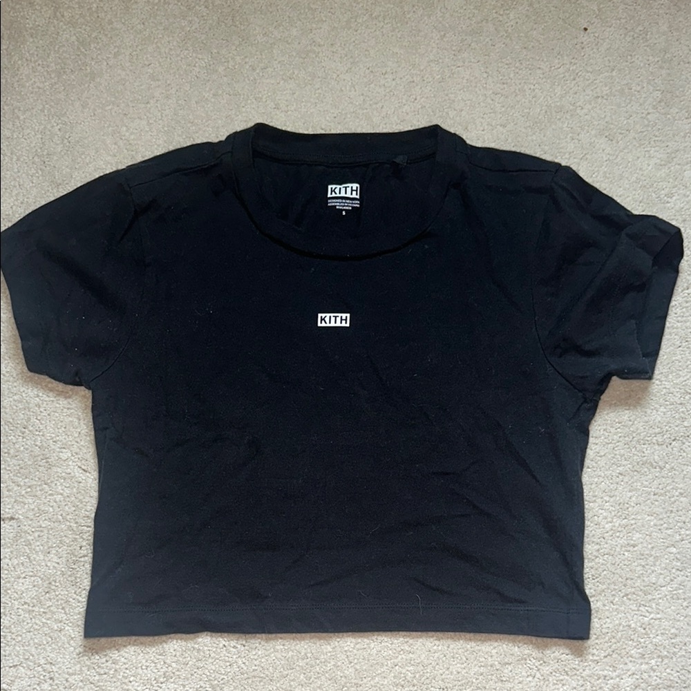 Kith Classic Black Cropped Tee